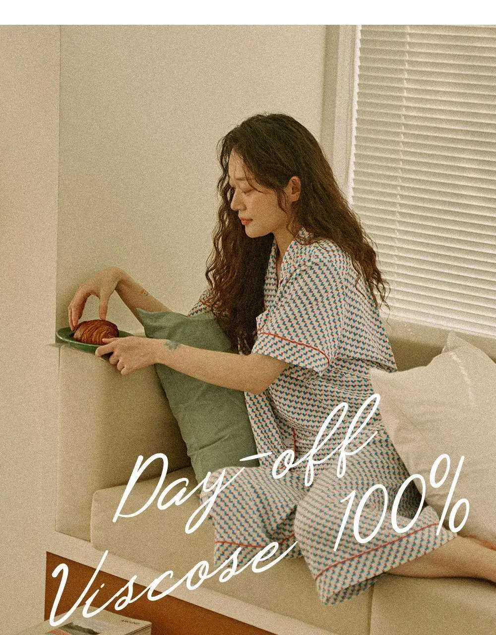 보웰 [BWTZ] 데이오프 비스코스 100% 파자마 반소매세트 블록 3종 상세페이지 3